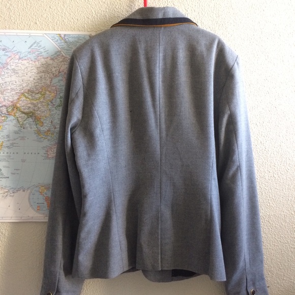 NWOT Gray and Navy Blue blazer - Picture 7 of 8